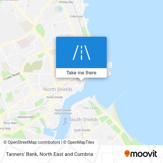 Tanners' Bank map