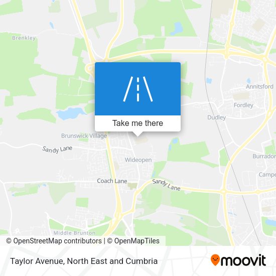 Taylor Avenue map