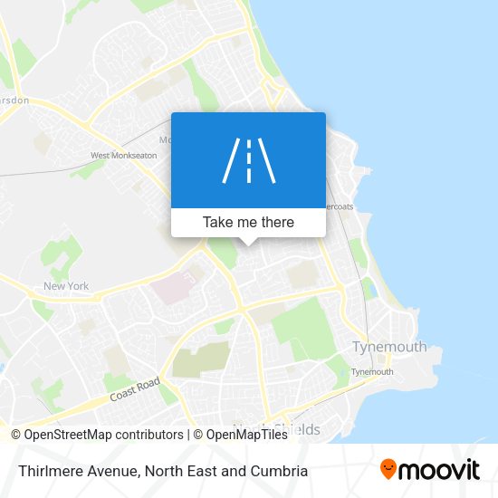 Thirlmere Avenue map