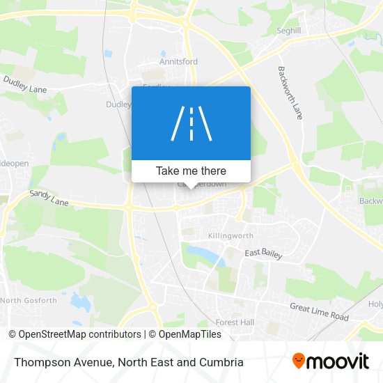 Thompson Avenue map