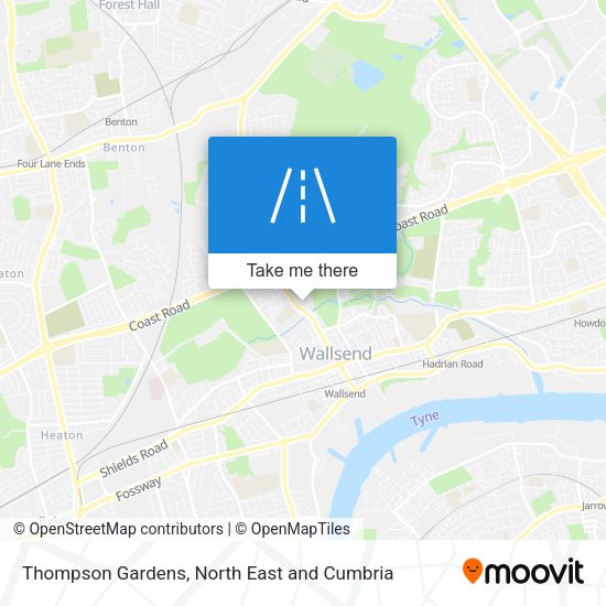 Thompson Gardens map