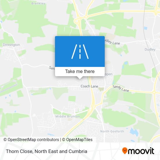 Thorn Close map