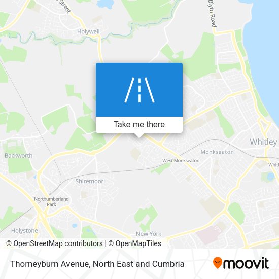 Thorneyburn Avenue map