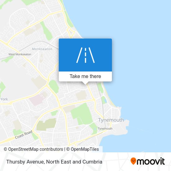 Thursby Avenue map