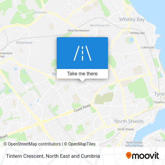 Tintern Crescent map