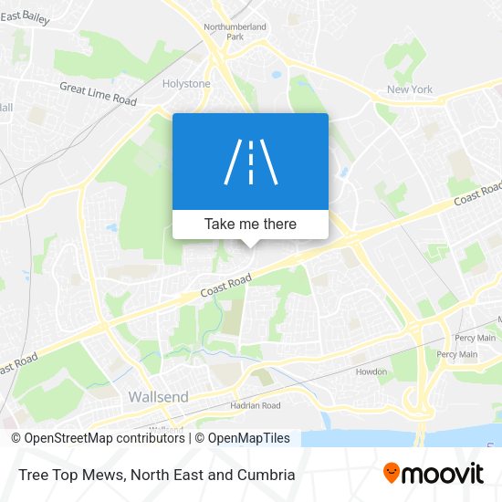 Tree Top Mews map