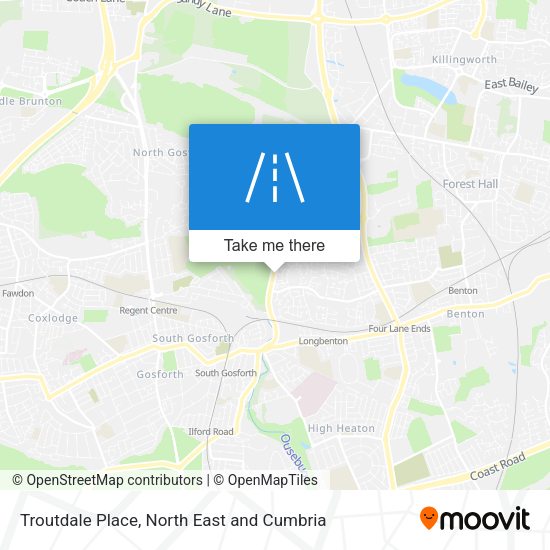 Troutdale Place map