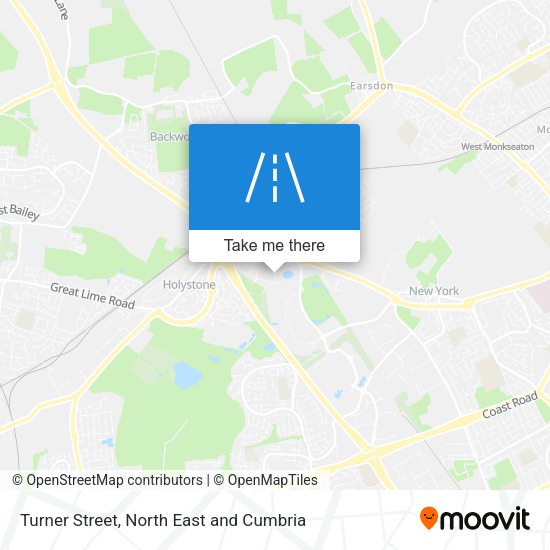 Turner Street map