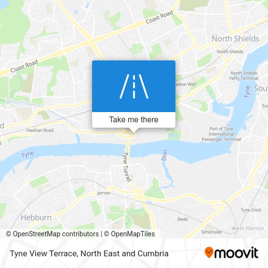 Tyne View Terrace map