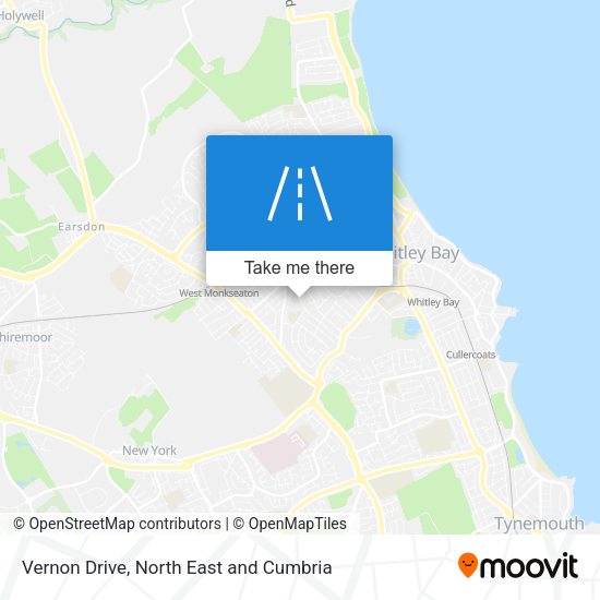 Vernon Drive map