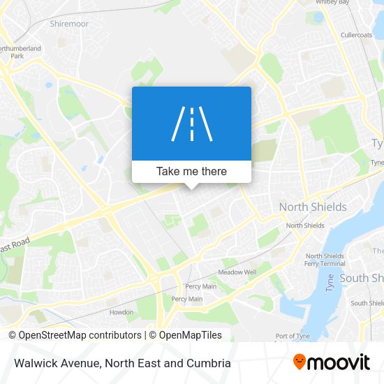 Walwick Avenue map