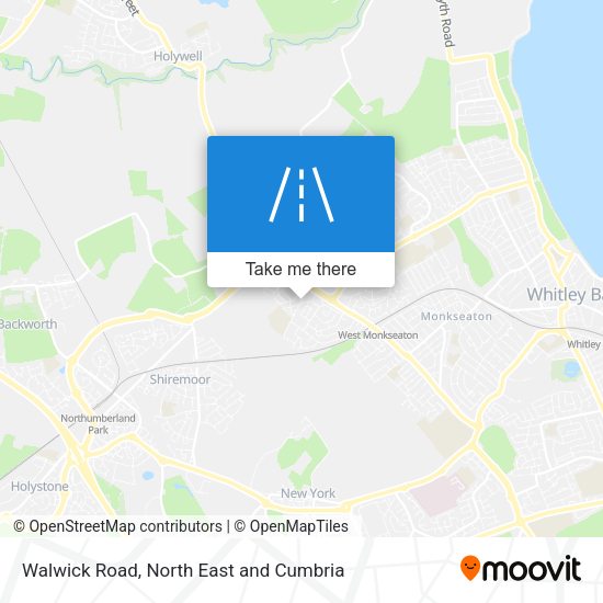 Walwick Road map