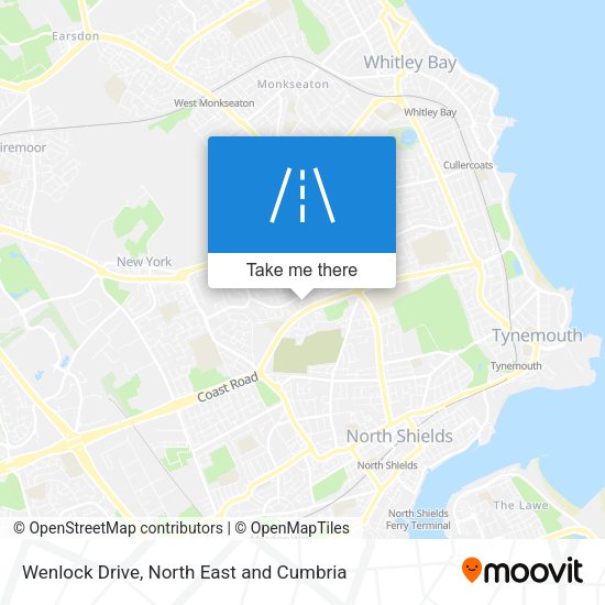 Wenlock Drive map