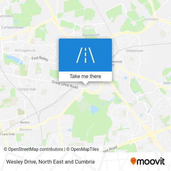 Wesley Drive map