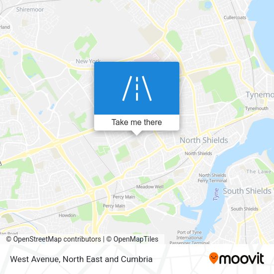 West Avenue map