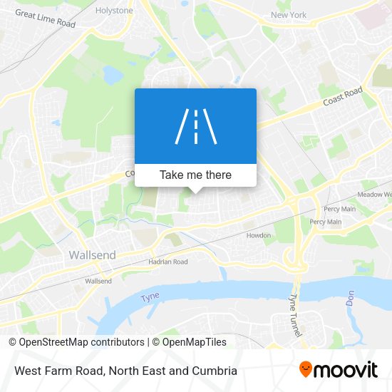 West Farm Road map