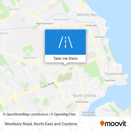 Westbury Road map