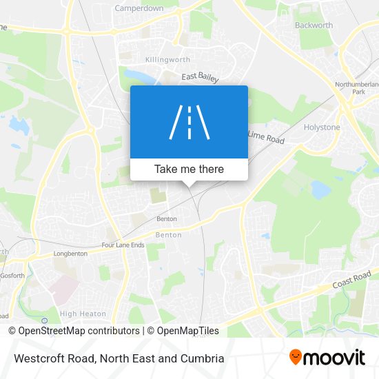 Westcroft Road map