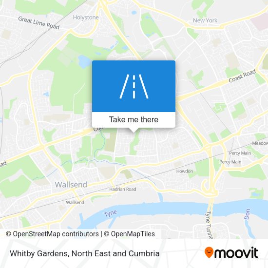 Whitby Gardens map