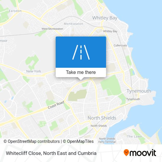 Whitecliff Close map