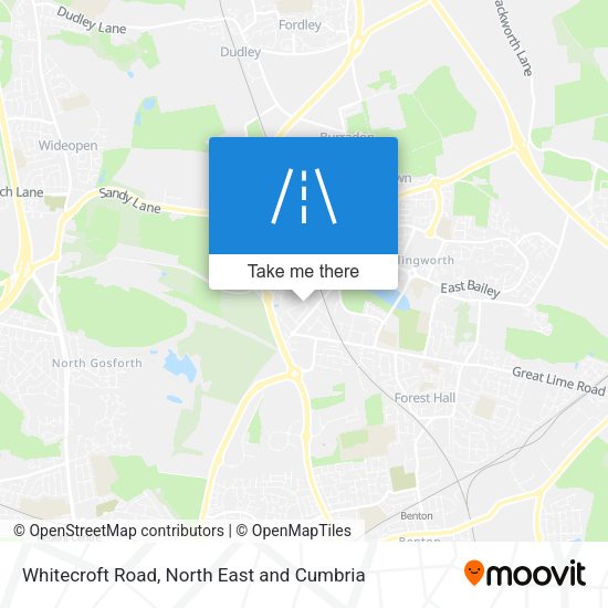 Whitecroft Road map