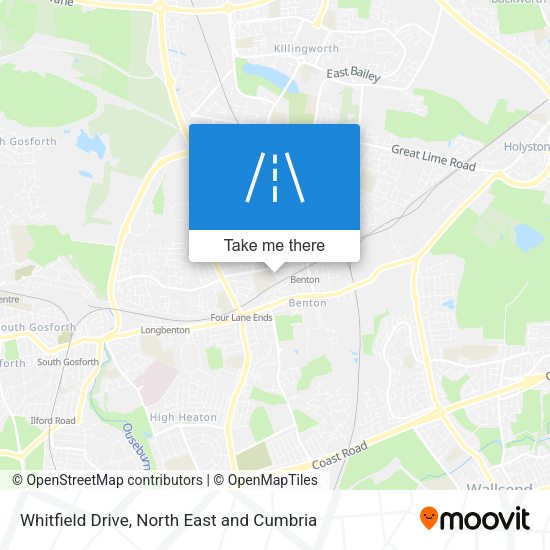 Whitfield Drive map