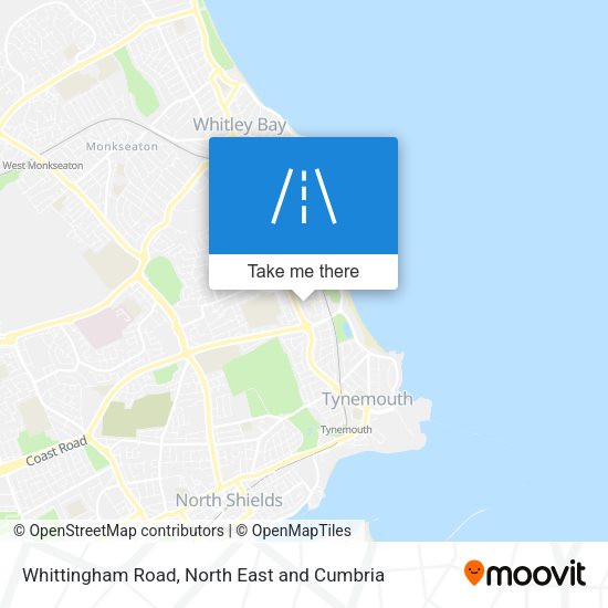 Whittingham Road map