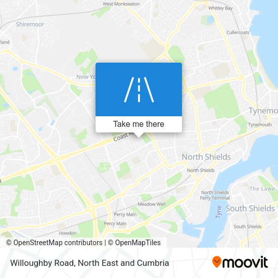 Willoughby Road map