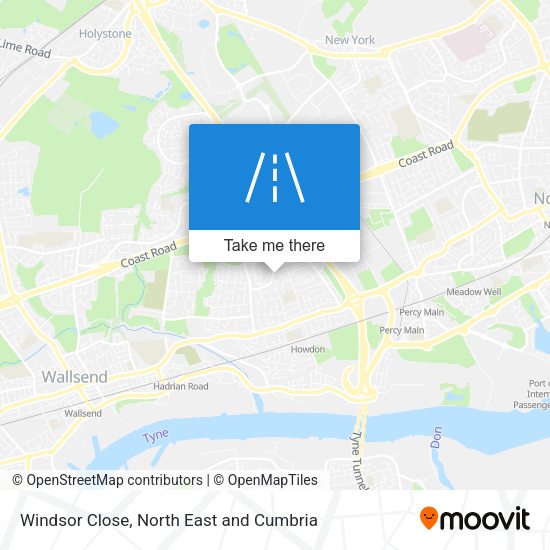 Windsor Close map