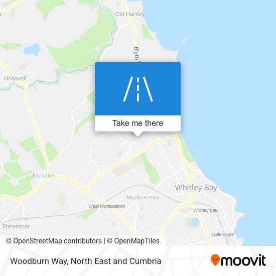 Woodburn Way map