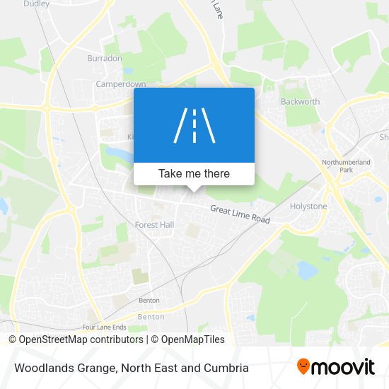 Woodlands Grange map