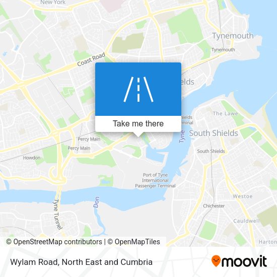 Wylam Road map