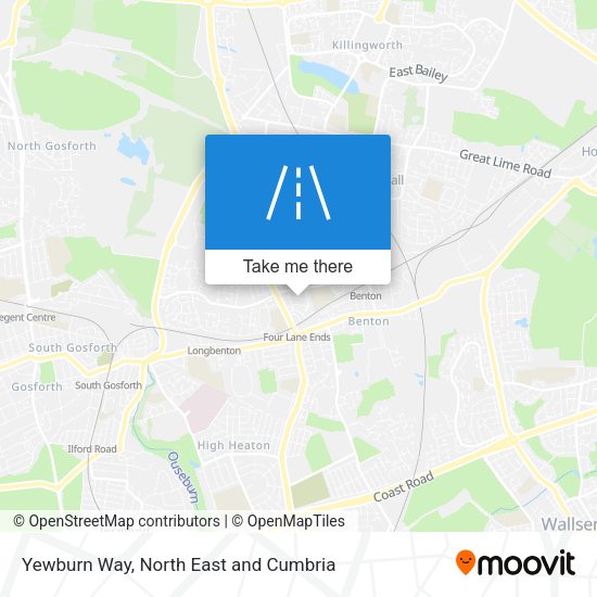 Yewburn Way map