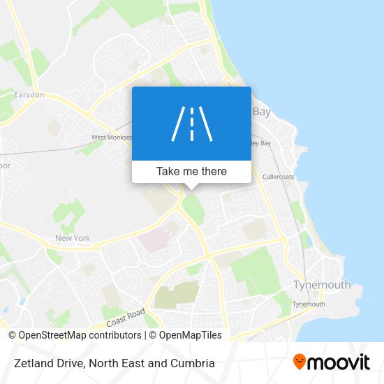 Zetland Drive map