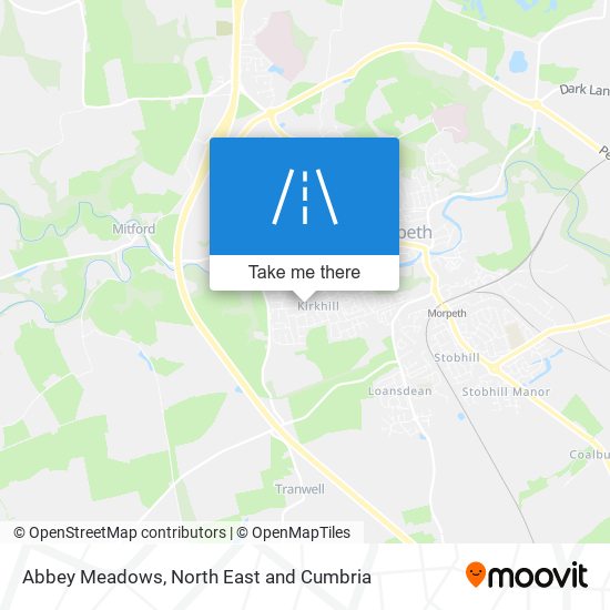 Abbey Meadows map
