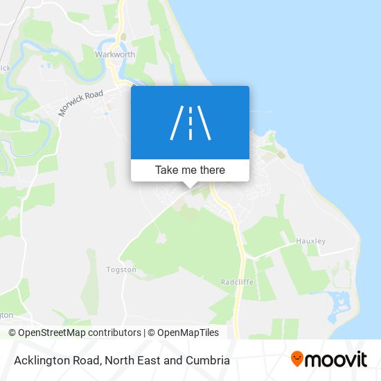 Acklington Road map