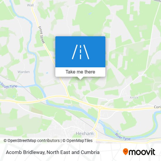 Acomb Bridleway map