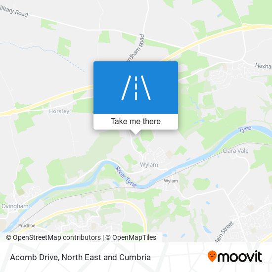 Acomb Drive map