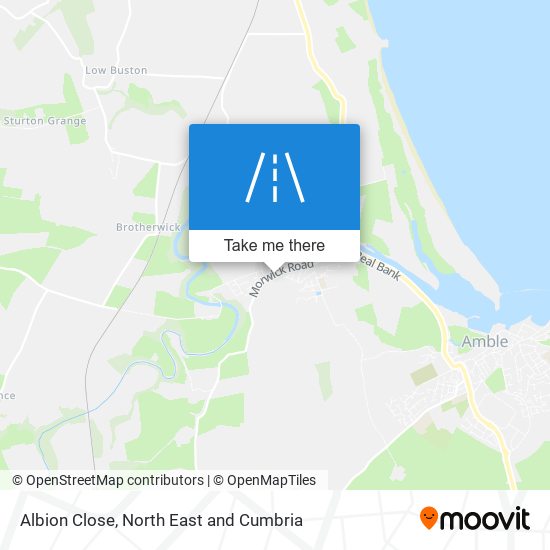 Albion Close map