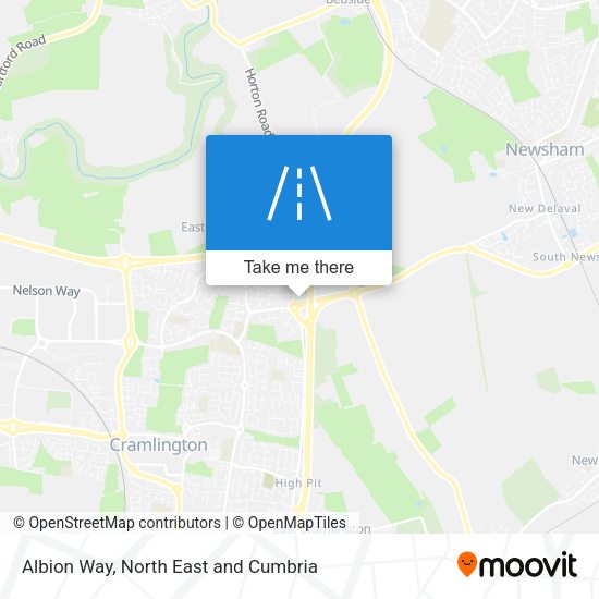 Albion Way map