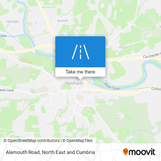 Alemouth Road map