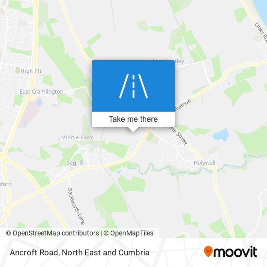 Ancroft Road map