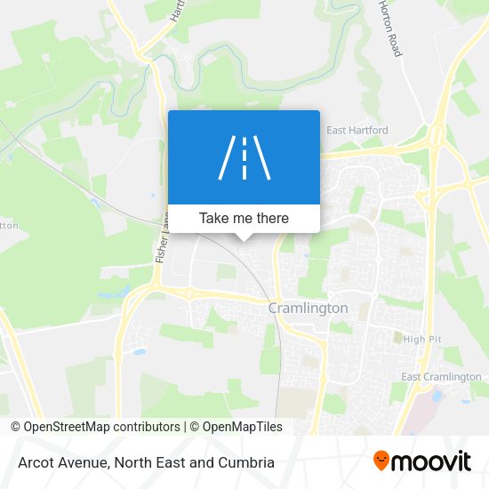 Arcot Avenue map