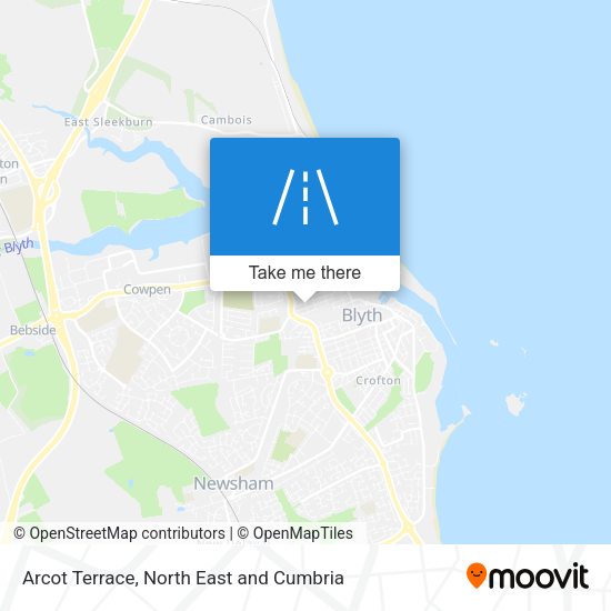 Arcot Terrace map