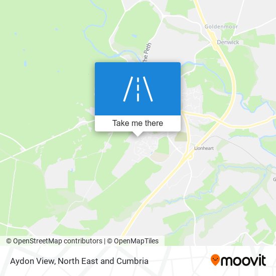 Aydon View map