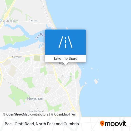 Back Croft Road map