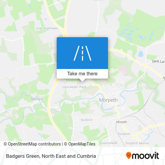 Badgers Green map