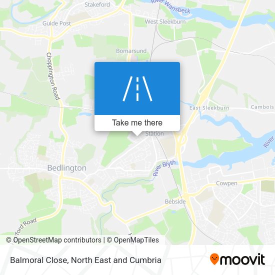 Balmoral Close map