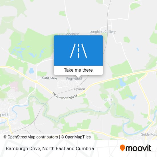 Bamburgh Drive map