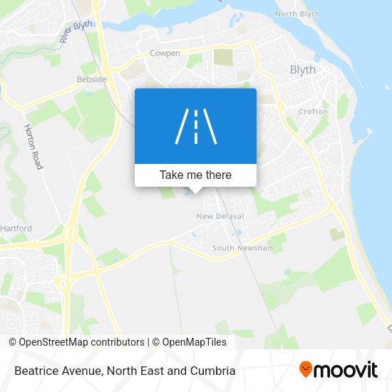 Beatrice Avenue map